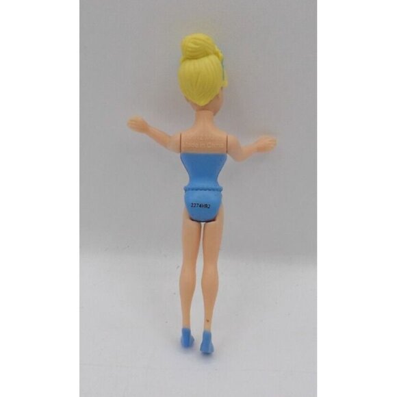 Polly Pocket Princess Cinderella w/ Blonde Plastic Wig Blue Crown- 3½" ©2013 - Picture 3 of 3